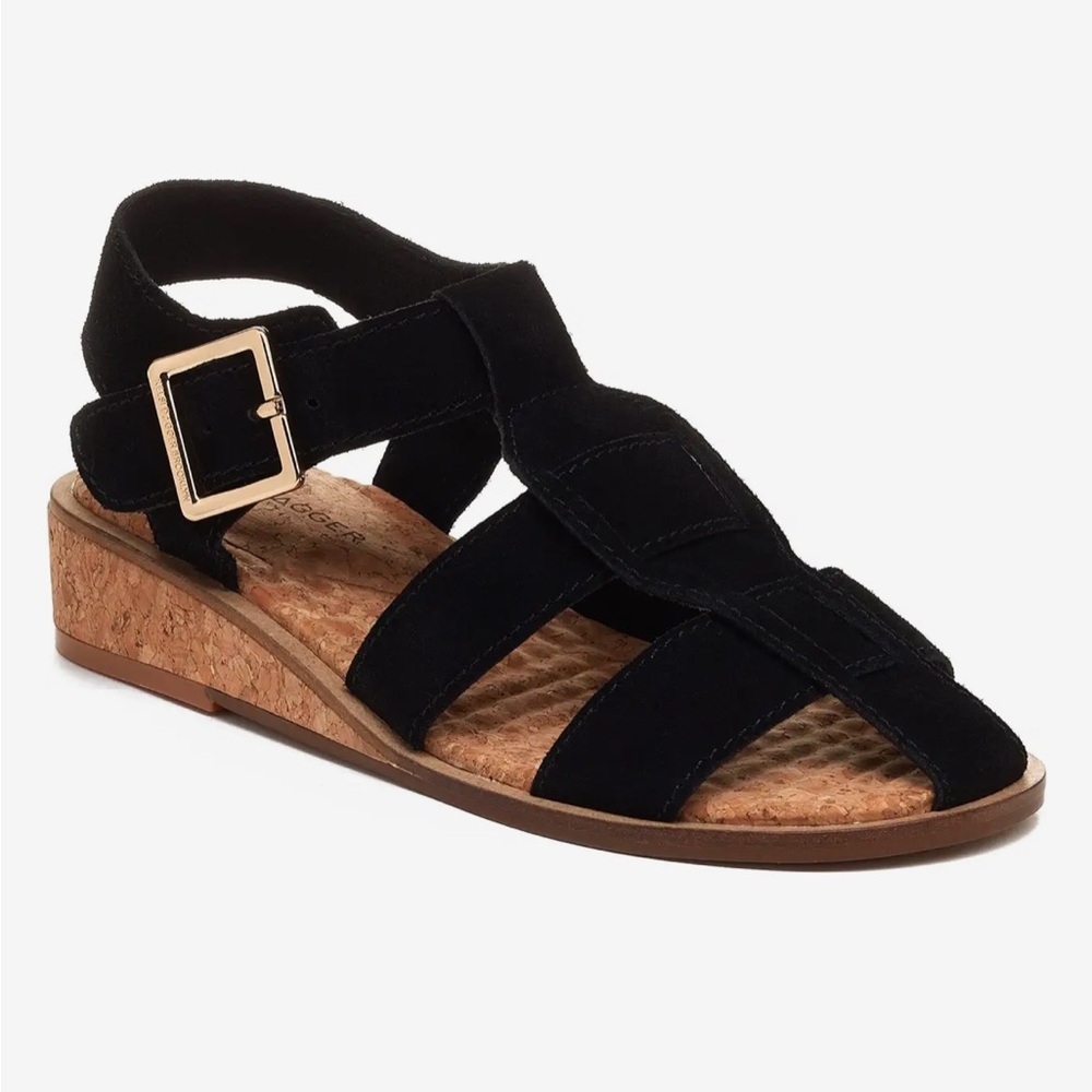 Kelsi Dagger black cork sandal NEW 7.5